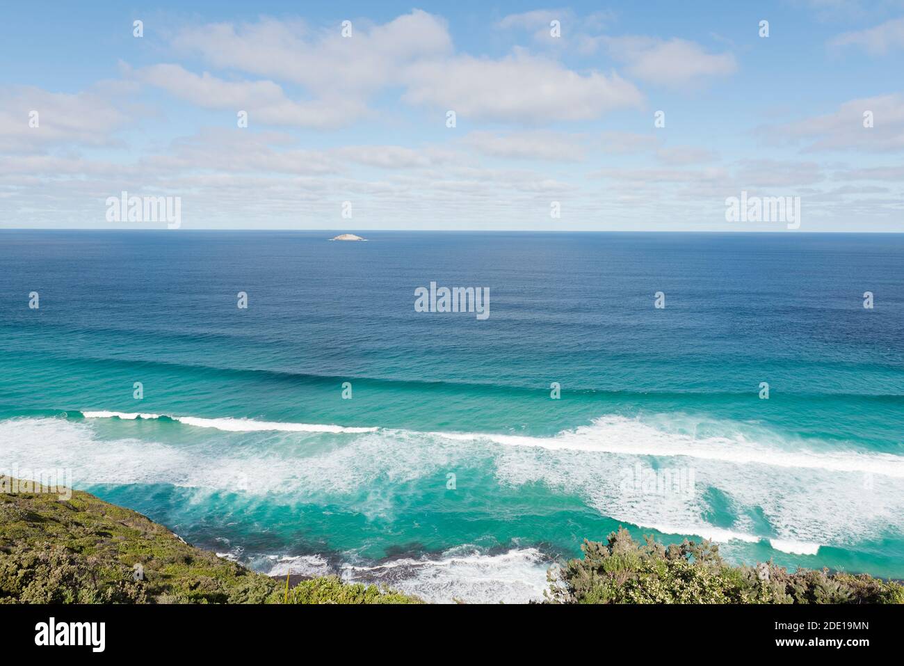 Vista panoramica sull'oceano costiero nell'Australia Occidentale Foto Stock