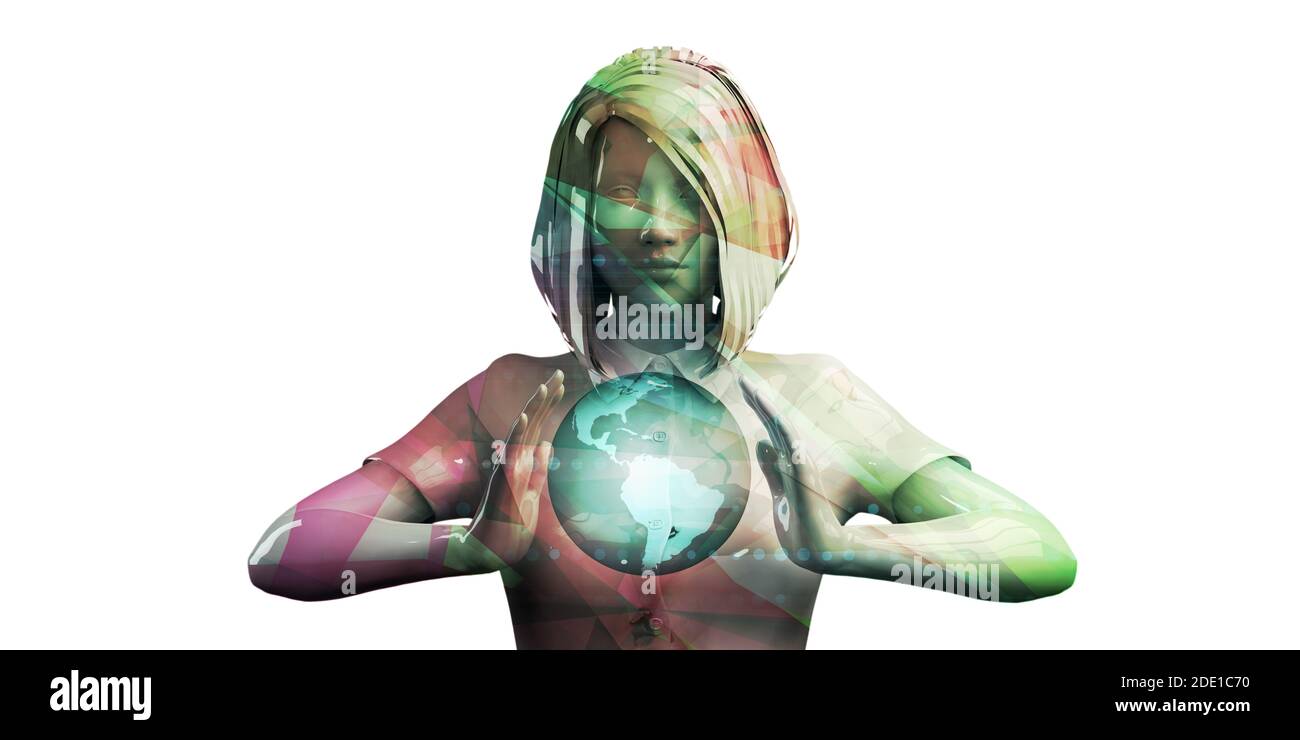 Global Sourcing e Mercati internazionali il concetto di economia Foto Stock