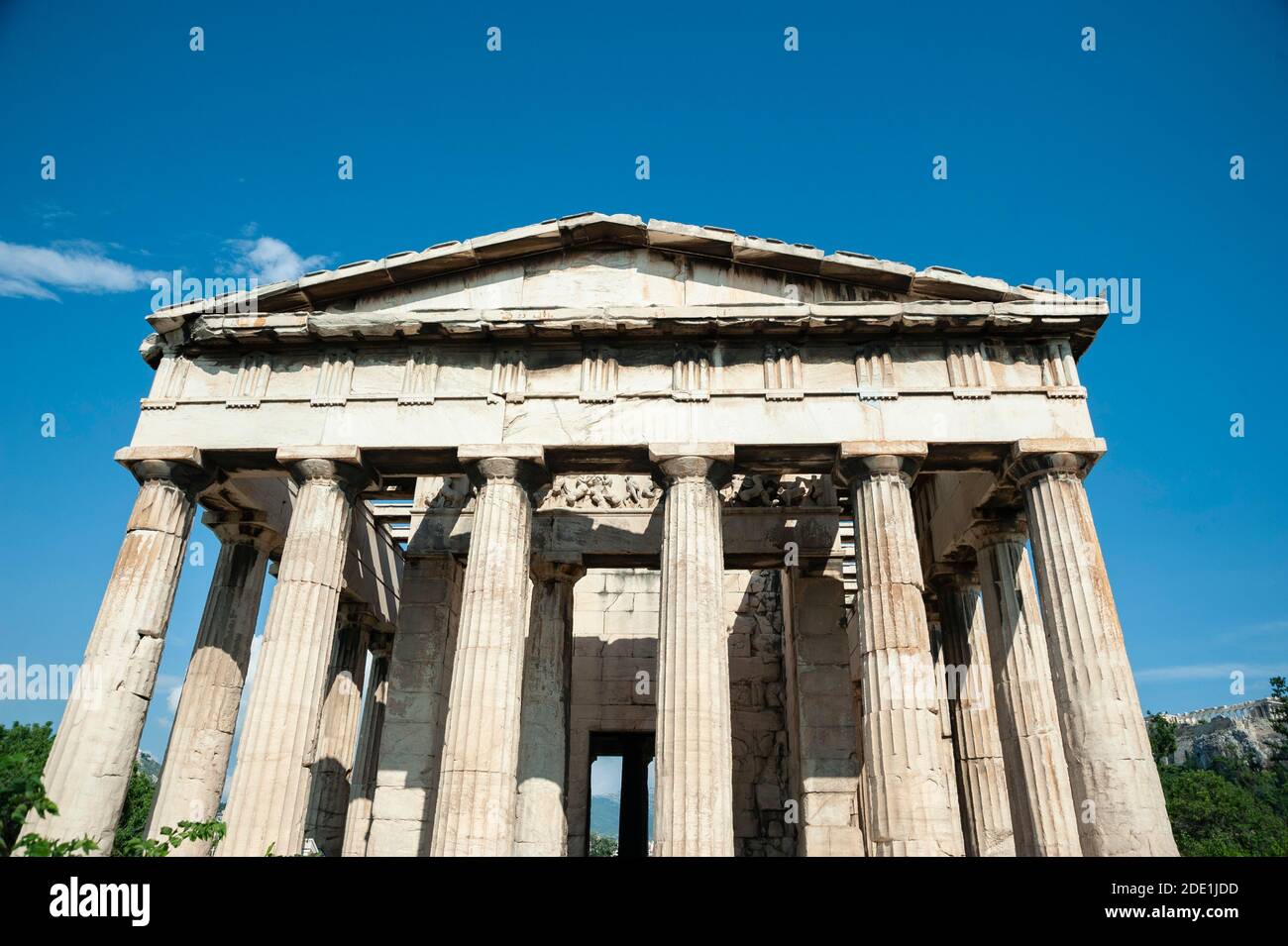 Tempio di Efesto, dio del fuoco, opera in metallo e artigianato, Atene, Grecia Foto Stock