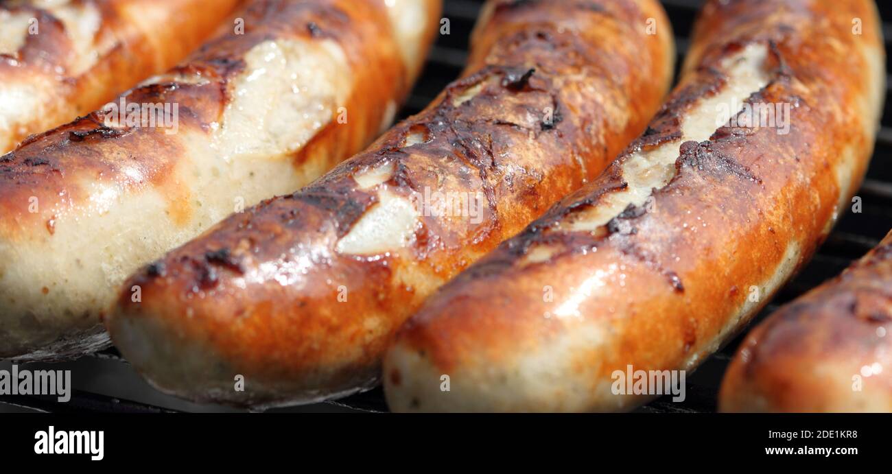 deliziosa salsiccia alla griglia Foto Stock