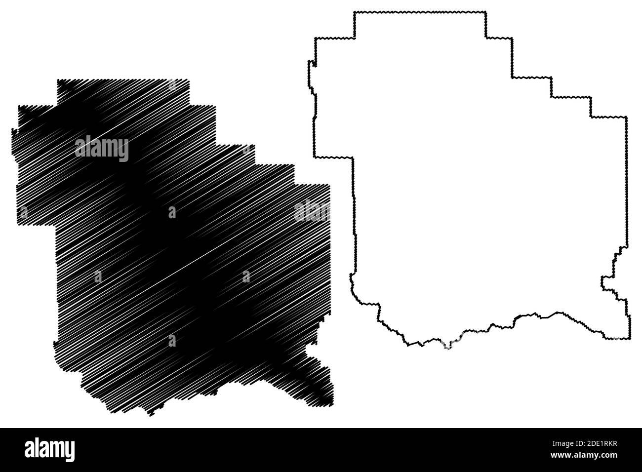 Judith Basin County, Montana (Stati Uniti, Stati Uniti d'America, Stati Uniti, Stati Uniti, Stati Uniti) mappa vettoriale illustrazione, schizzo scrimolo Judith Basin mappa Illustrazione Vettoriale