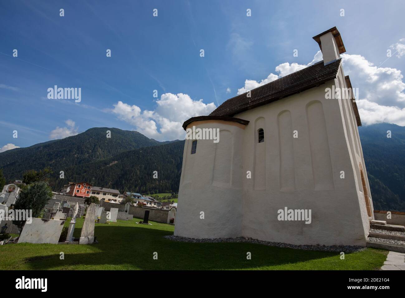 MUSTAIR, SVIZZERA, 11 SETTEMBRE 2020 - il Convento di San Giovanni a Mustair, patrimonio culturale dell'umanità dell'UNESCO, Svizzera. Foto Stock