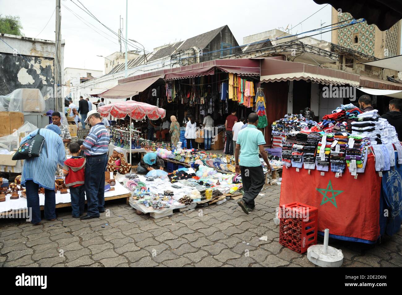Mercato di strada, Casablanca, Marocco Foto Stock