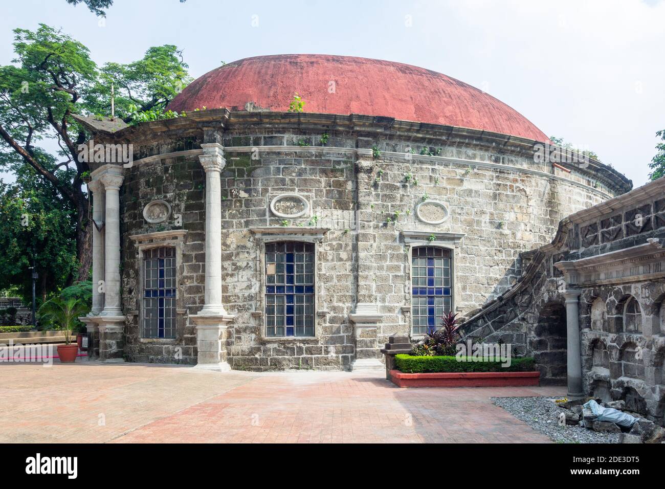 La cappella dell'era coloniale spagnola del cimitero di Paco a Manila, Filippine Foto Stock