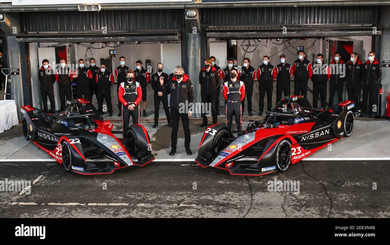 Durante il test pre-stagionale di Valencia per il Campionato del mondo ABB FIA Formula e 2020-21, sul circuito Ricardo Tormo, dal 28 novembre al 1 dicembre 2020 a Valencia, Spagna - Foto Xavi Bonilla / DPPI / LM Foto Stock