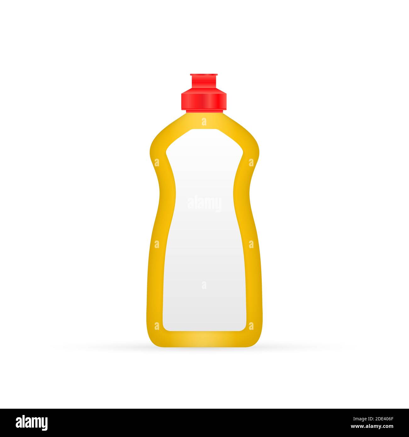 Stracci ritorti per la pulizia di pavimenti e bottiglie di plastica per  prodotti chimici liquidi, gel, detergente su tavolo bianco, fondo giallo  Foto stock - Alamy
