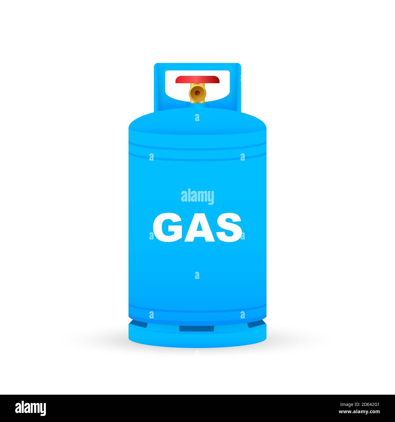 Serbatoio vettore della bombola di gas. Contenitore icona bombola di propano GPL. Gas ossigeno. Illustrazione di stock vettoriale Illustrazione Vettoriale