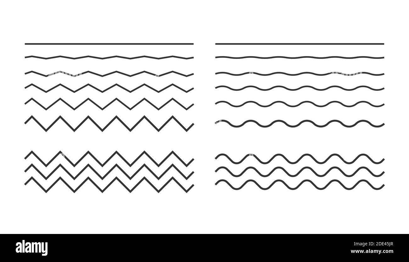 Icona a forma d'onda con colore bianco su sfondo blu. Illustrazione Vettoriale