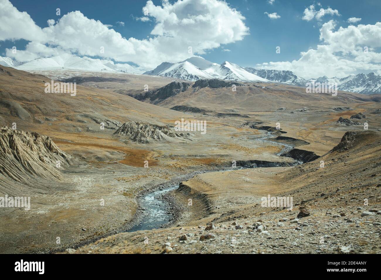 Fiume Wachandarja, Canyon, Passo di Broghil, Corridoio di Wakhan, Badakhshan, Afghanistan Foto Stock