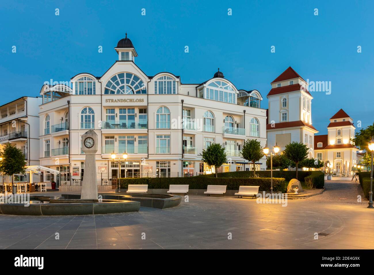 Beach Castle, hotel a Binz, Meclemburgo-Vorpommern, Germania Foto Stock