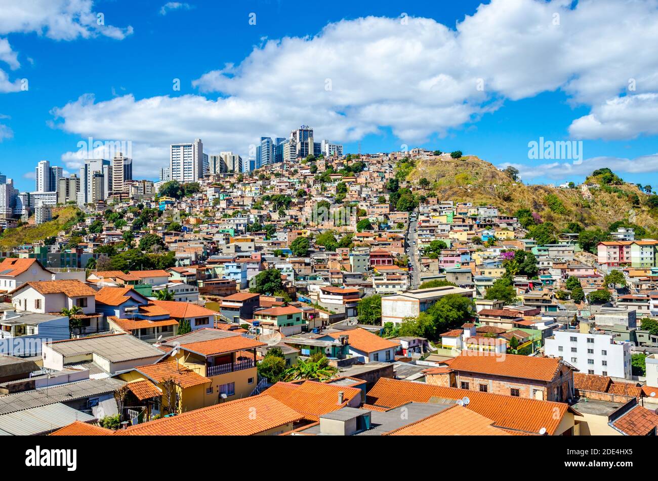 Belo Horizonte , Brasile. Dall'occhio di un viaggiatore, una delle regioni più povere della città, Villa Anena. Foto Stock