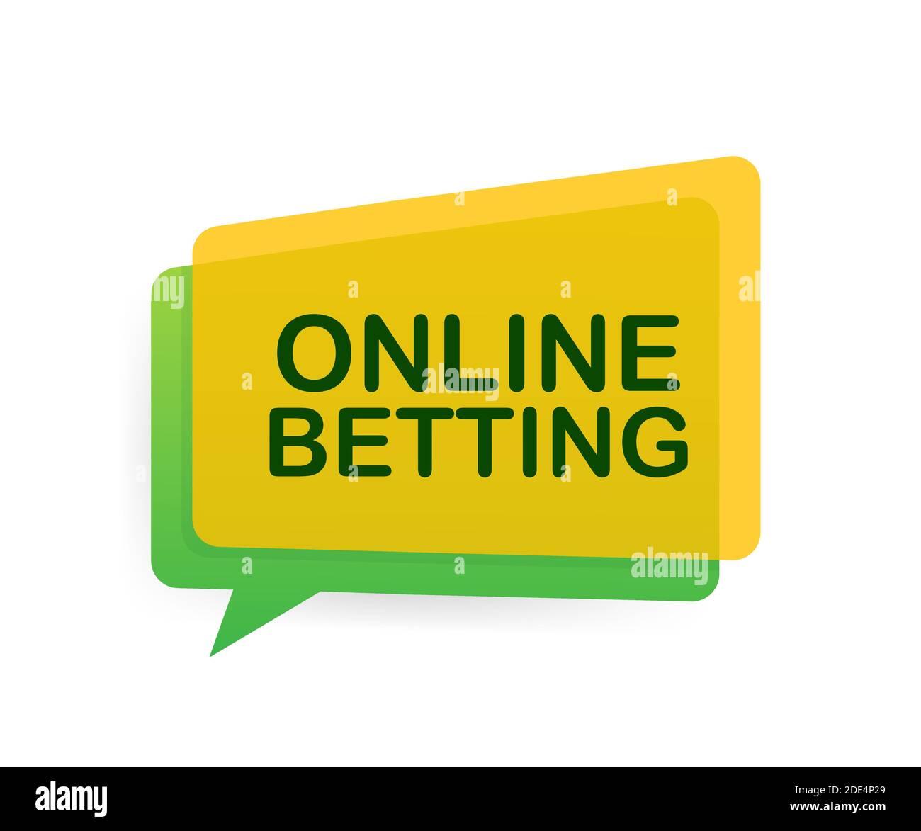 Scommesse online. Banner Web piatto con scommessa rossa su sfondo bianco per la progettazione di app mobili. Illustrazione di stock vettoriale. Illustrazione Vettoriale
