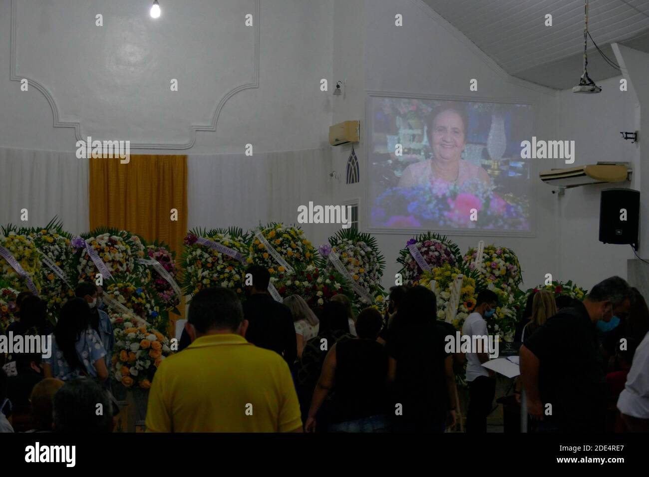 Manaus, Brasile. 28 Nov 2020. 19 presso l'Ospedale avventista dove è stata ricoverata per due settimane. Nella foto, l'immagine di Dona Rosa, come era conosciuta. Credit: Sandro Pereira/FotoArena/Alamy Live News Foto Stock