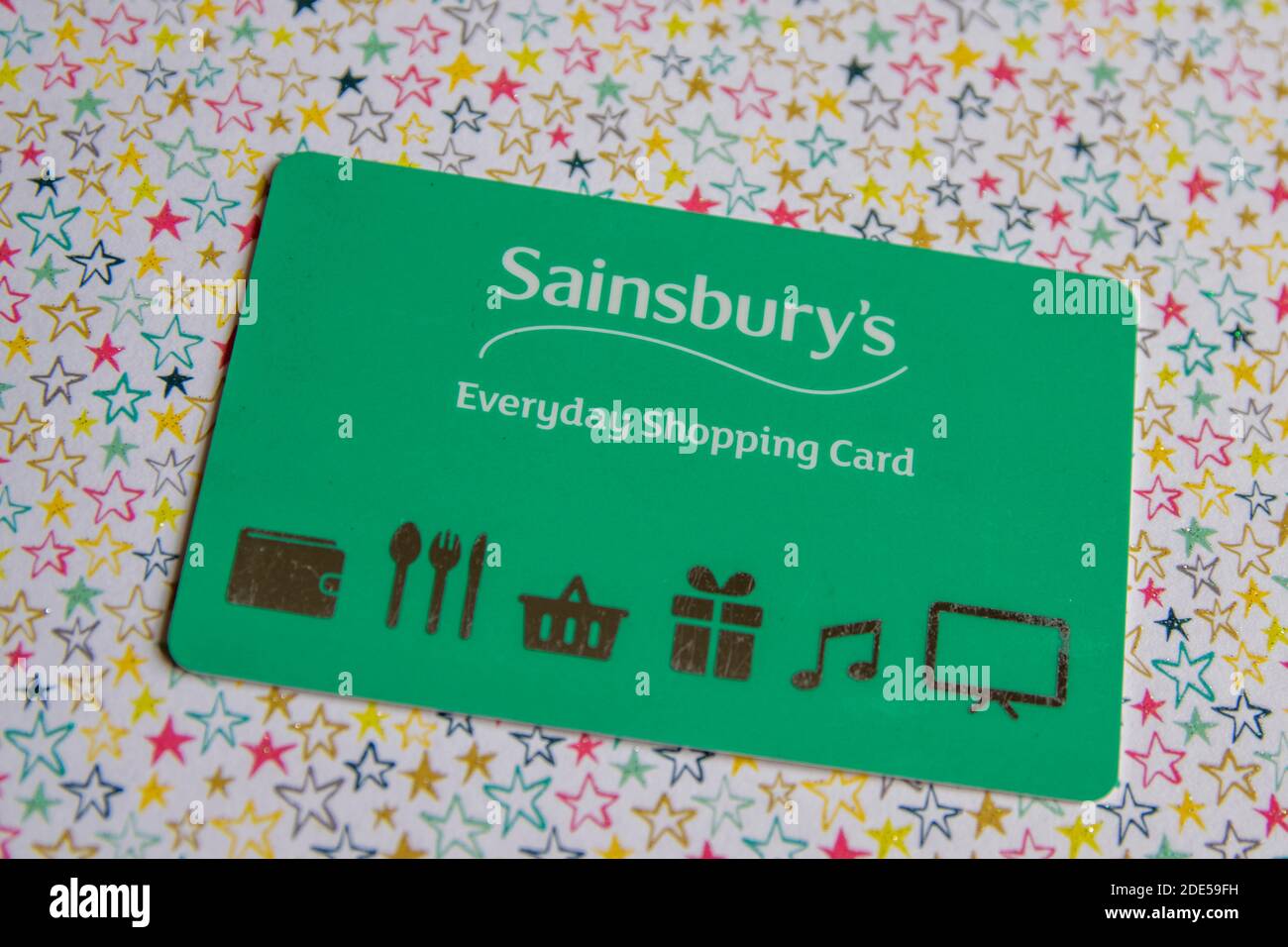 Durham, Regno Unito - 7 maggio 20: Carta per lo shopping quotidiana di plastica Sainsbury, carta regalo da utilizzare presso i supermercati Sainsburys. Sainsburys è la seconda large Foto Stock