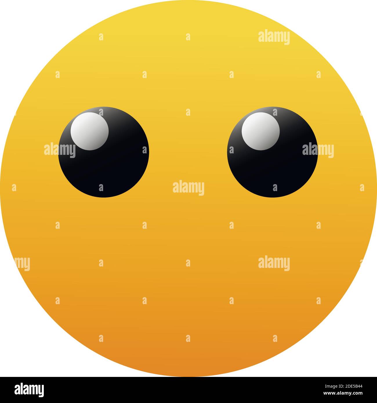 Faccia senza bocca Emoji. Modern Simple Vector per sito Web o app mobile Illustrazione Vettoriale