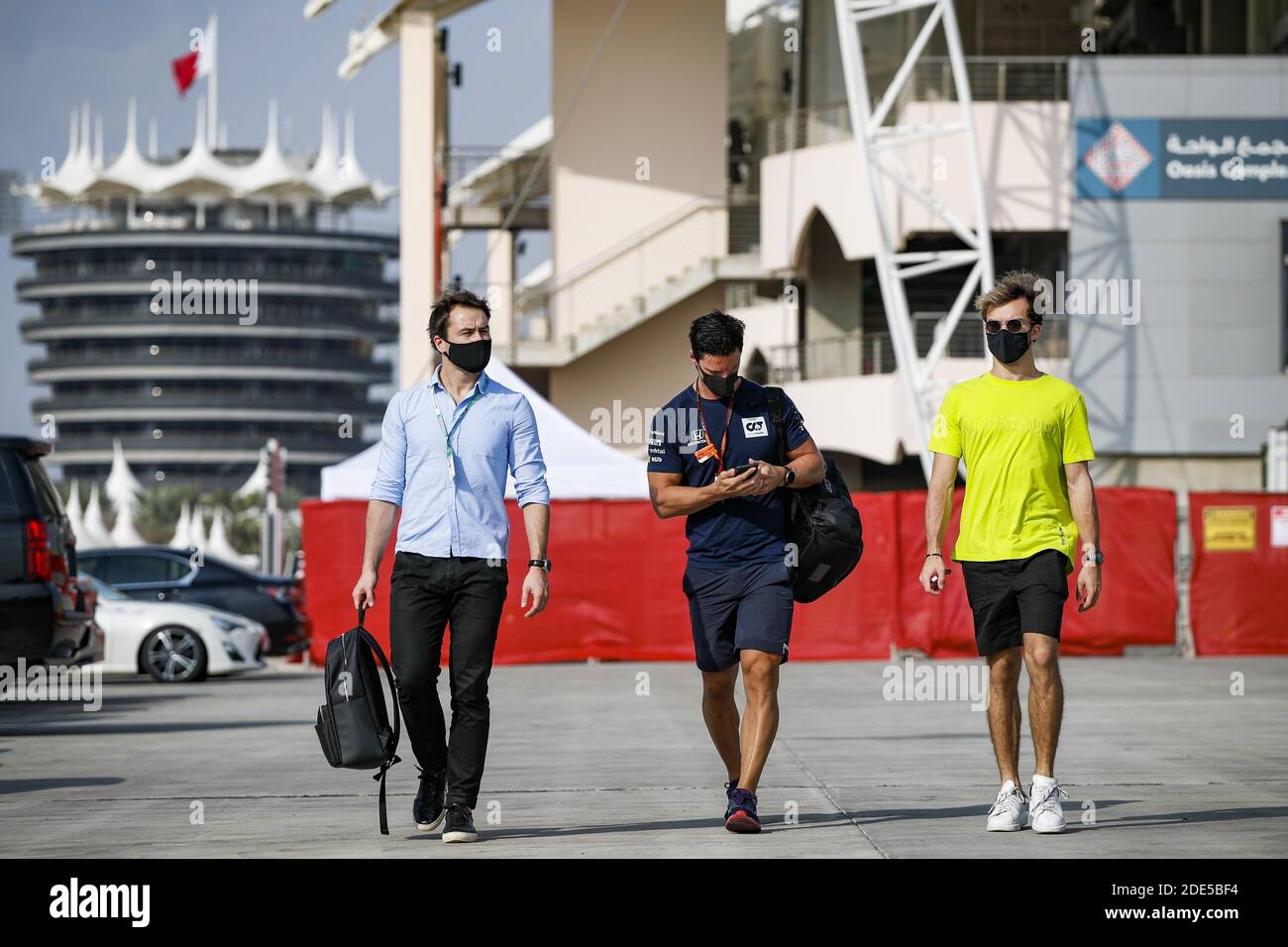 GASLY Pierre (fra), Scuderia AlphaTauri Honda AT01, ritratto durante il Gran Premio del Golfo Air Bahrain di Formula 1 2020, dal 27 al 29 novembre 2020 sul circuito Internazionale del Bahrain, a Sakhir, Bahrain - Foto Florent Gooden / DPPI / LM Foto Stock