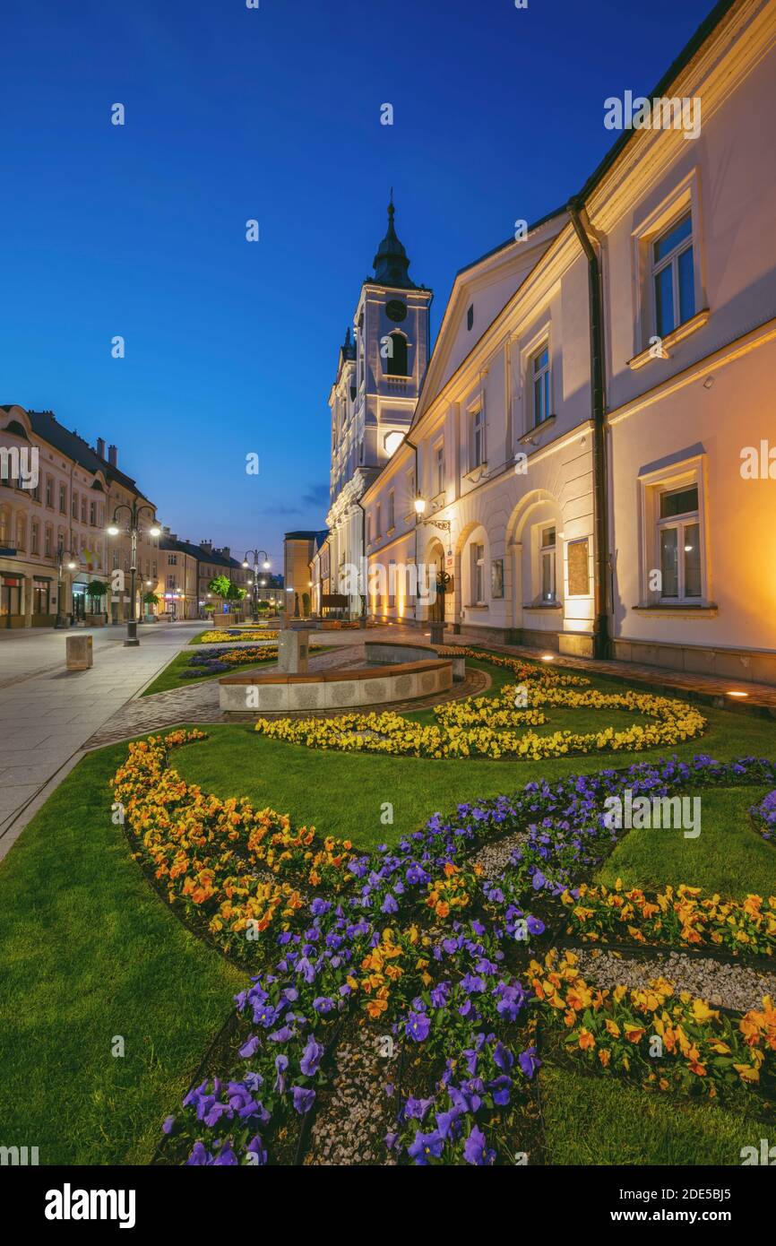 Chiesa di Santa Croce a Rzeszow. Rzeszow, Subcarpazia, Polonia. Foto Stock