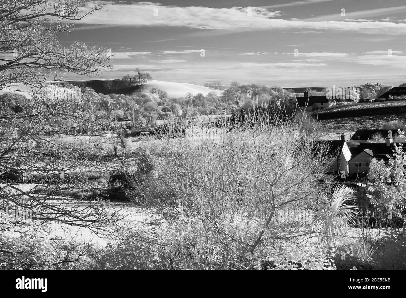 Tiro a infrarossi della Otter Valley, East Budleigh. Foto Stock