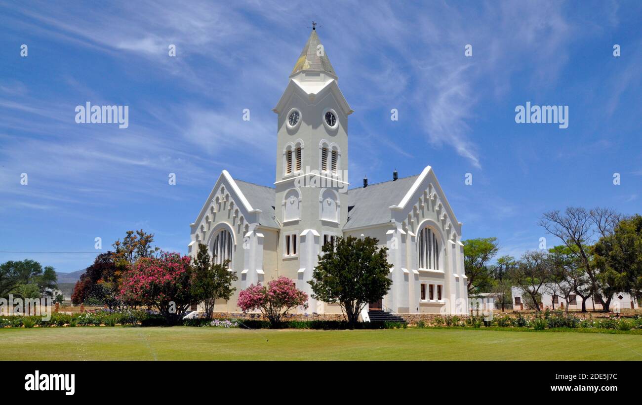 La Chiesa riformata olandese a McGregor. Il villaggio era originariamente chiamato Lady Grey, ma è stato rinominato nel 1904 dopo il suo pastore, il Rev. Andrew McGregor. Foto Stock