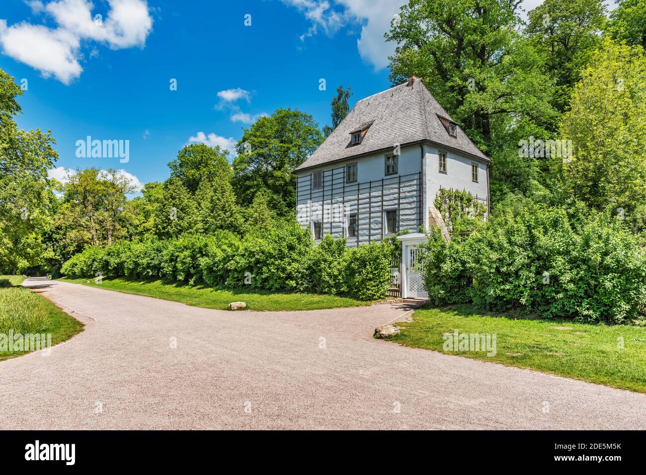 La casa giardino Goethes era la casa e il luogo di lavoro di Johann Wolfgang von Goethe. Si trova a Weimar, Turingia, Germania, Europa Foto Stock