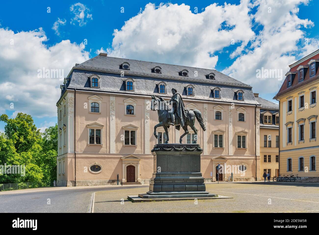 Piazza della democrazia, Weimar, Turingia, Germania, Europa Foto Stock