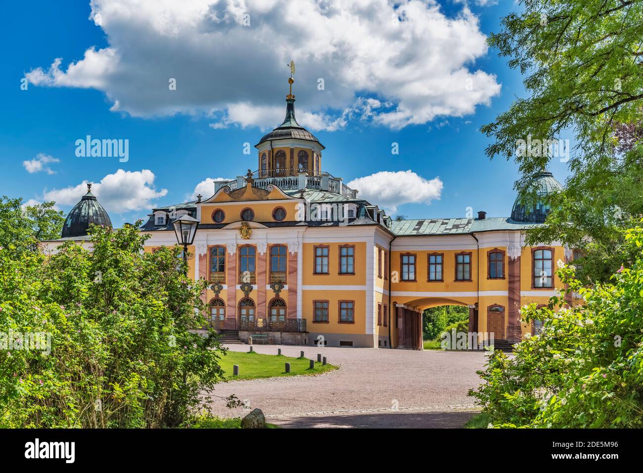 Il Palazzo Belvedere è una delle più belle residenze di Weimar, Turingia, Germania, Europa Foto Stock