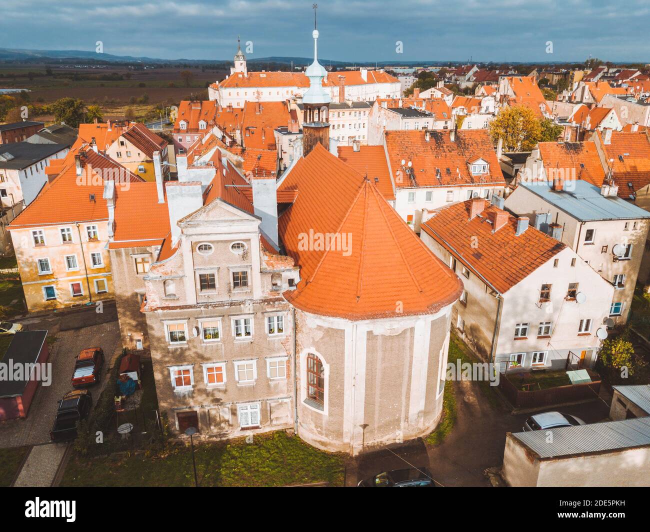 Architettura di Jawor. Jawor, bassa Slesia, Polonia. Foto Stock