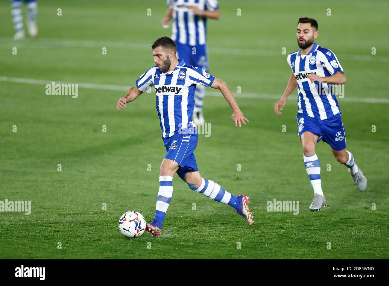 Luis Rioja di Alaves durante il campionato spagnolo la Liga Partita di calcio tra Real Madrid e Deportivo Alaves su novembe / LM Foto Stock