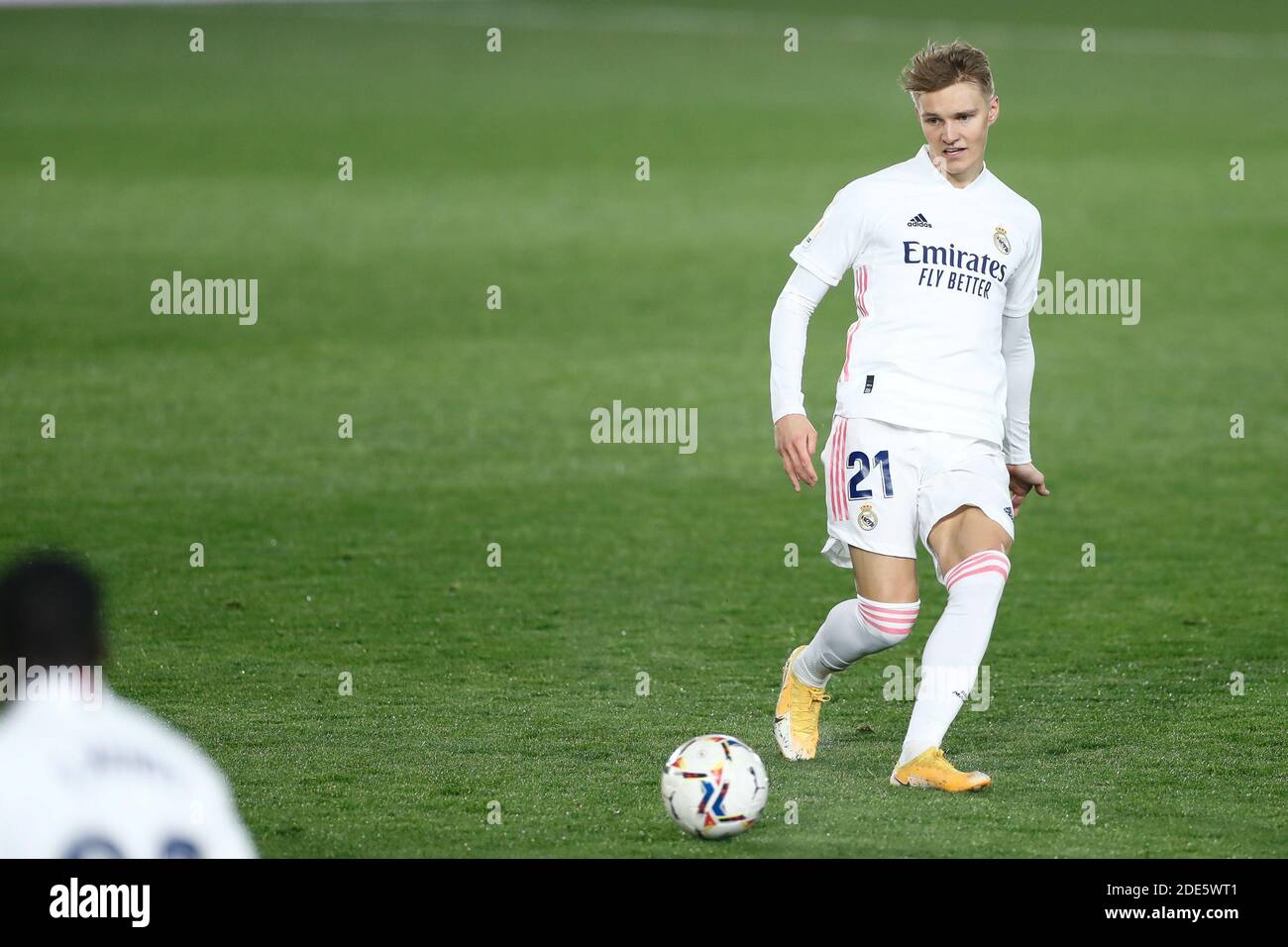 Martin Odegaard del Real Madrid durante il campionato spagnolo la Liga partita di calcio tra Real Madrid e Deportivo Alaves / LM Foto Stock