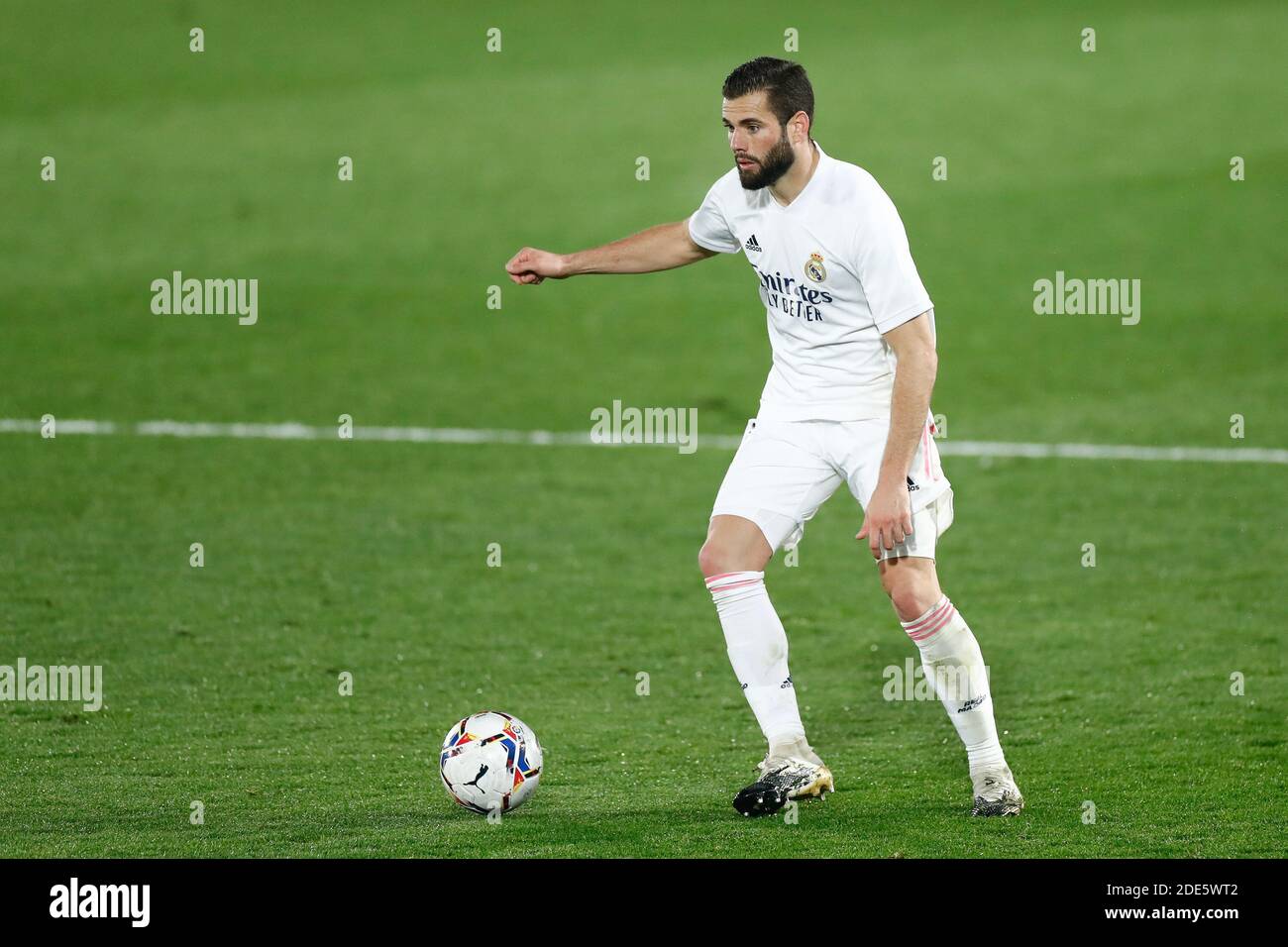 Nacho Fernandez del Real Madrid durante il campionato spagnolo la Liga partita di calcio tra Real Madrid e Deportivo Alaves / LM Foto Stock