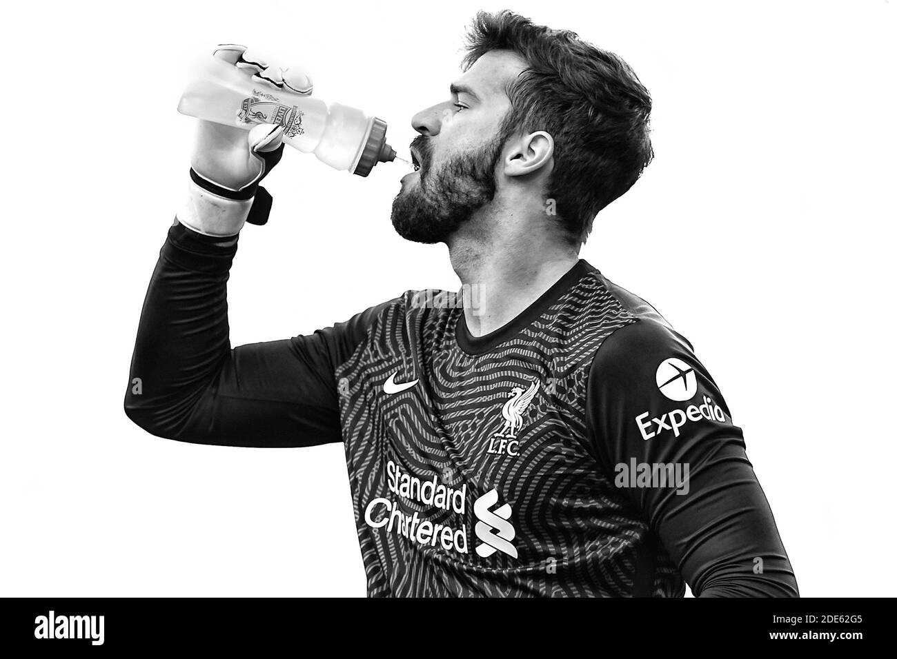 Alisson Becker di Liverpool - Brighton & Hove Albion contro Liverpool, Premier League, Amex Stadium, Brighton, Regno Unito - 28 novembre 2020 solo uso editoriale - si applicano restrizioni DataCo Foto Stock
