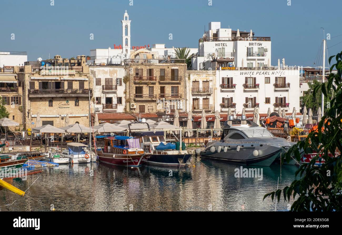 Porto di Kyrenia, Cipro del Nord (TRNC) Foto Stock