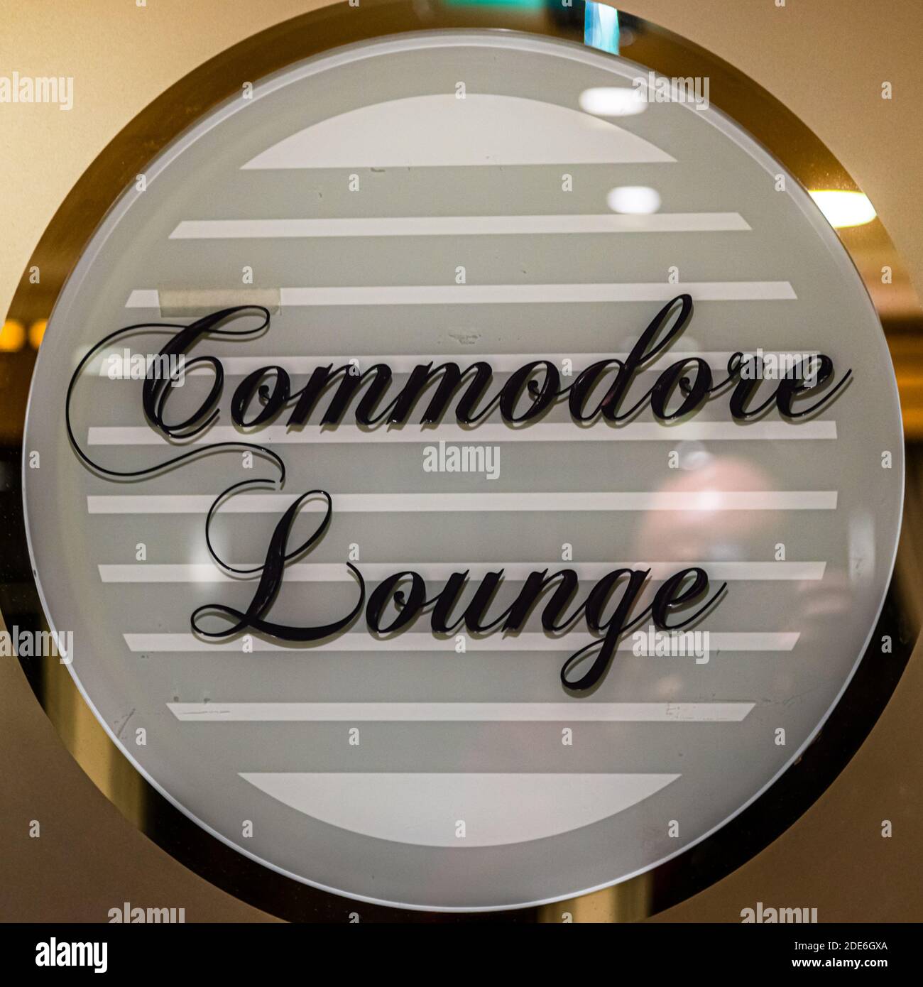 Commodore Lounge sul traghetto Pont Aven Foto Stock