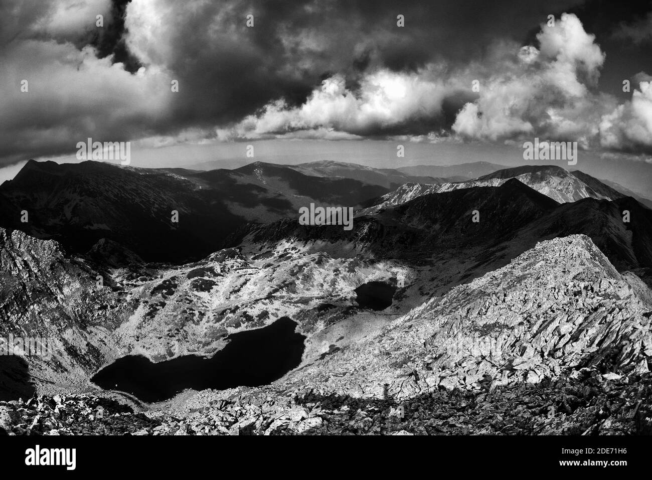 Paesaggio estivo in Retezat Montagne, Romania, Europa Foto Stock