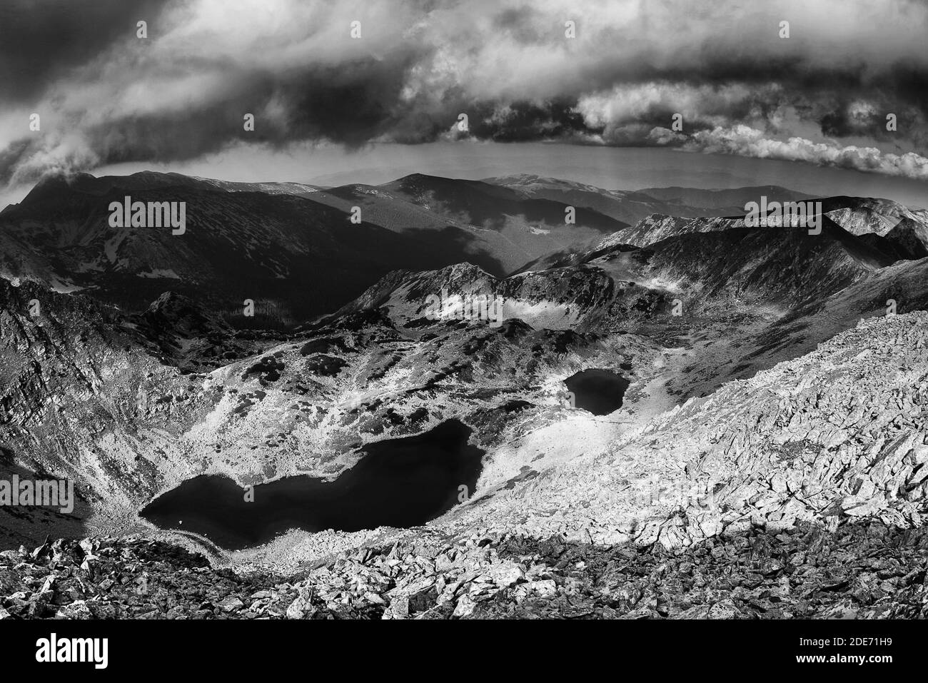 Paesaggio estivo in Retezat Montagne, Romania, Europa Foto Stock
