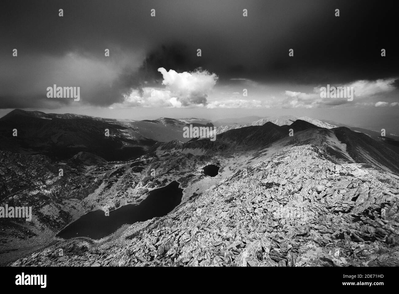 Paesaggio estivo in Retezat Montagne, Romania, Europa Foto Stock