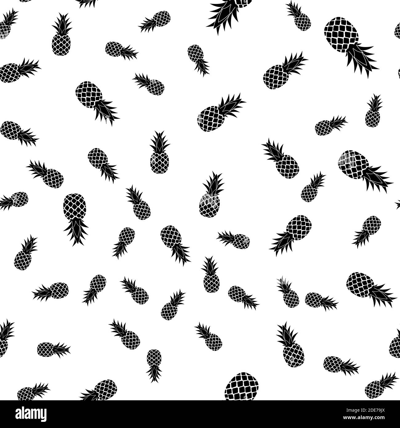 Tropic frutto ananas seamless pattern design dello sfondo. Illustrazione vettoriale EPS10 Illustrazione Vettoriale
