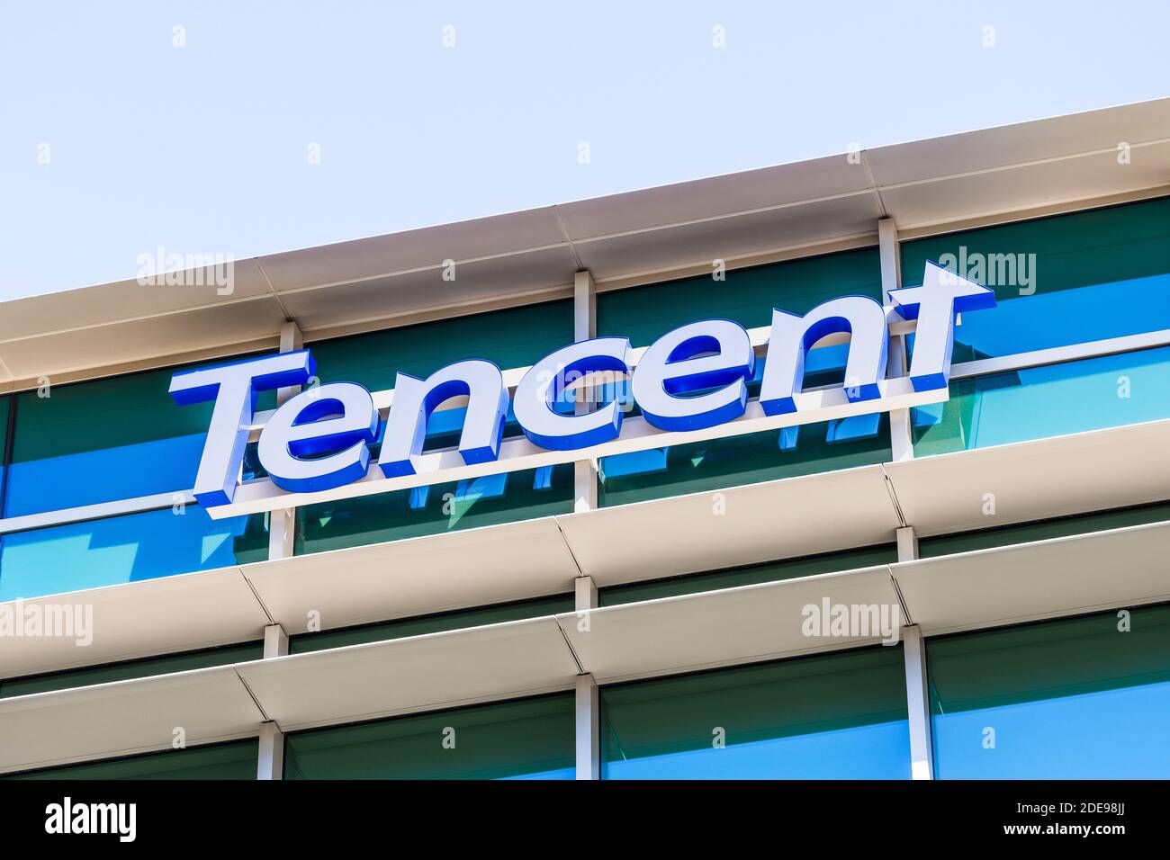 Set 29, 2020 Palo Alto / CA / USA - uffici Tencent in Silicon Valley; Tencent Holdings Limited è un conglomerato multinazionale cinese holding compan Foto Stock