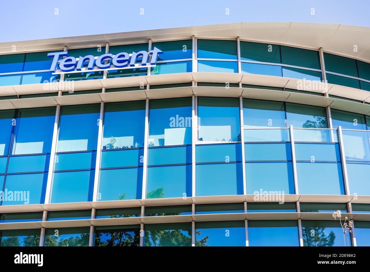 Set 29, 2020 Palo Alto / CA / USA - uffici Tencent in Silicon Valley; Tencent Holdings Limited è un conglomerato multinazionale cinese holding compan Foto Stock