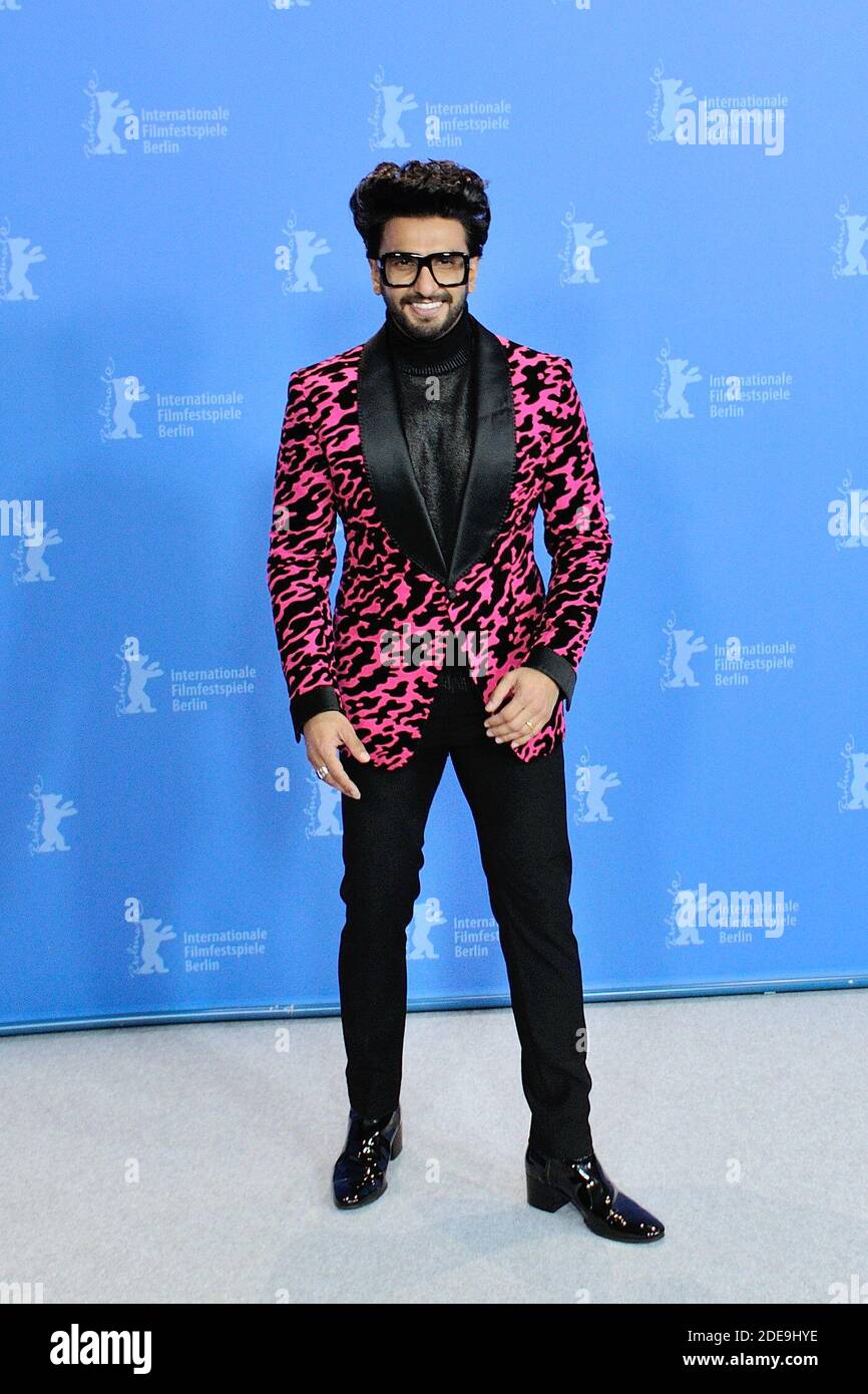 Ranveer Singh partecipa al Gully Boy Photocall nell'ambito del 69° Festival Internazionale del Cinema di Berlino (Berlinale) a Berlino, in Germania, il 09 febbraio 2019. Foto di Aurore Marechal/ABACAPRESS.COM Foto Stock