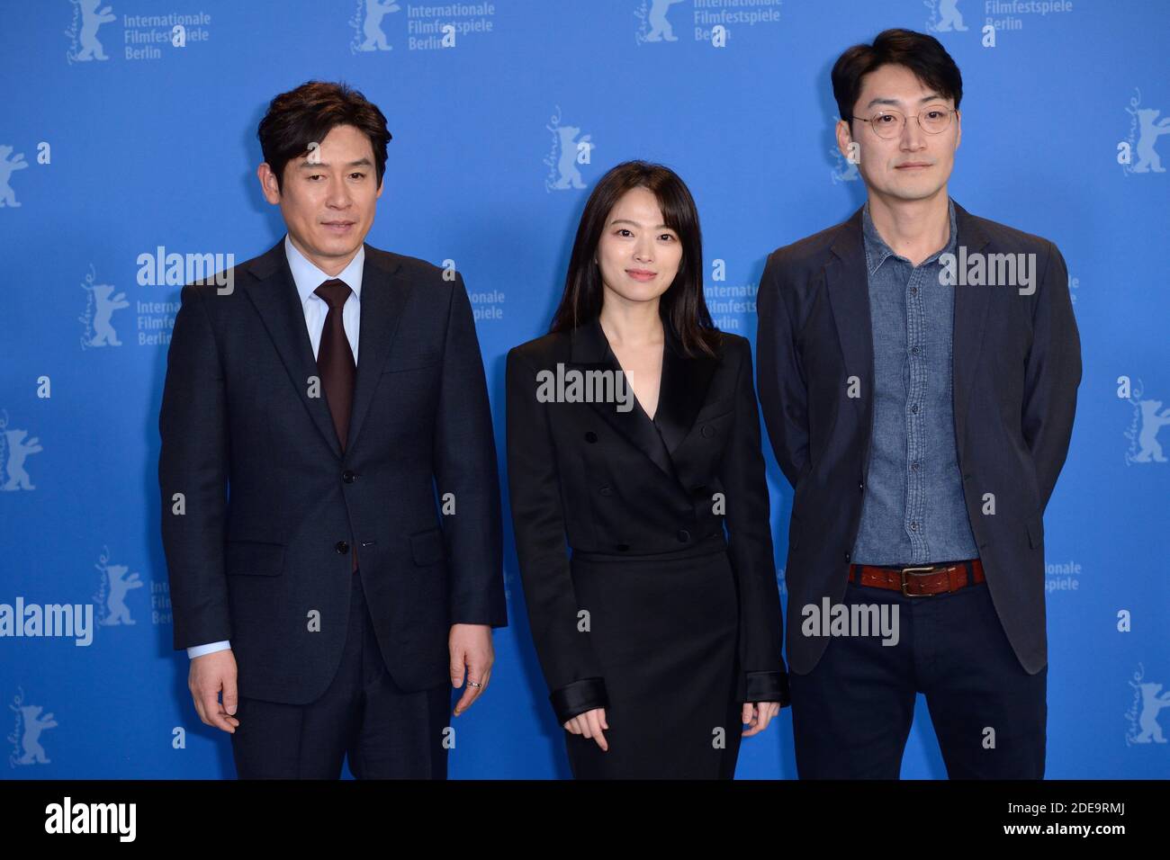 Sul Kyung-GU, Chun Woo-hee e Lee su-jin partecipano all'Idol Photocall come parte del 69° Festival Internazionale del Cinema di Berlino (Berlinale) a Berlino, in Germania, il 14 febbraio 2019. Foto di Aurore Marechal/ABACAPRESS.COM Foto Stock