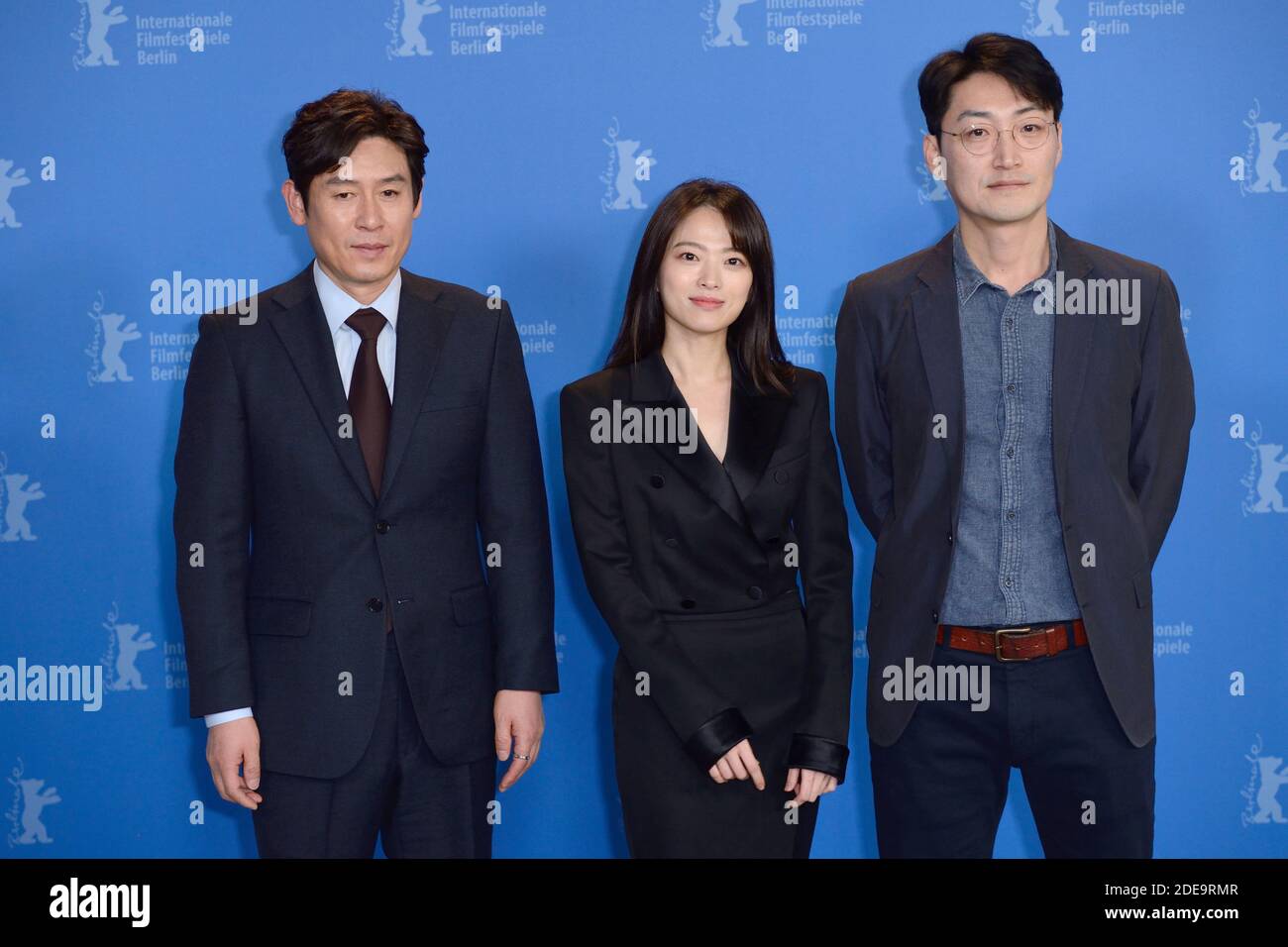 Sul Kyung-GU, Chun Woo-hee e Lee su-jin partecipano all'Idol Photocall come parte del 69° Festival Internazionale del Cinema di Berlino (Berlinale) a Berlino, in Germania, il 14 febbraio 2019. Foto di Aurore Marechal/ABACAPRESS.COM Foto Stock