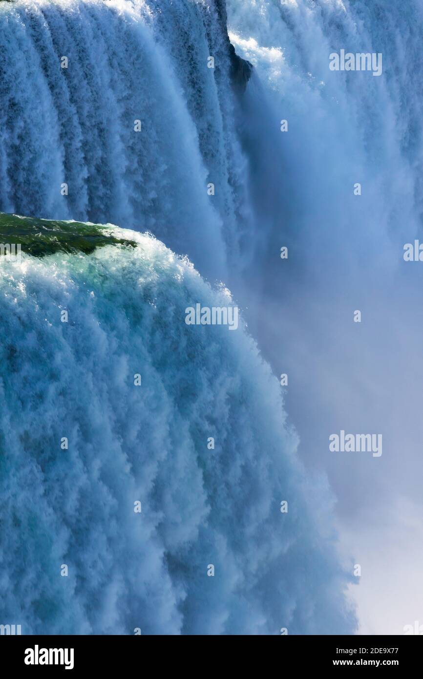 Cascate del Niagara dal lato americano, New York. Foto Stock