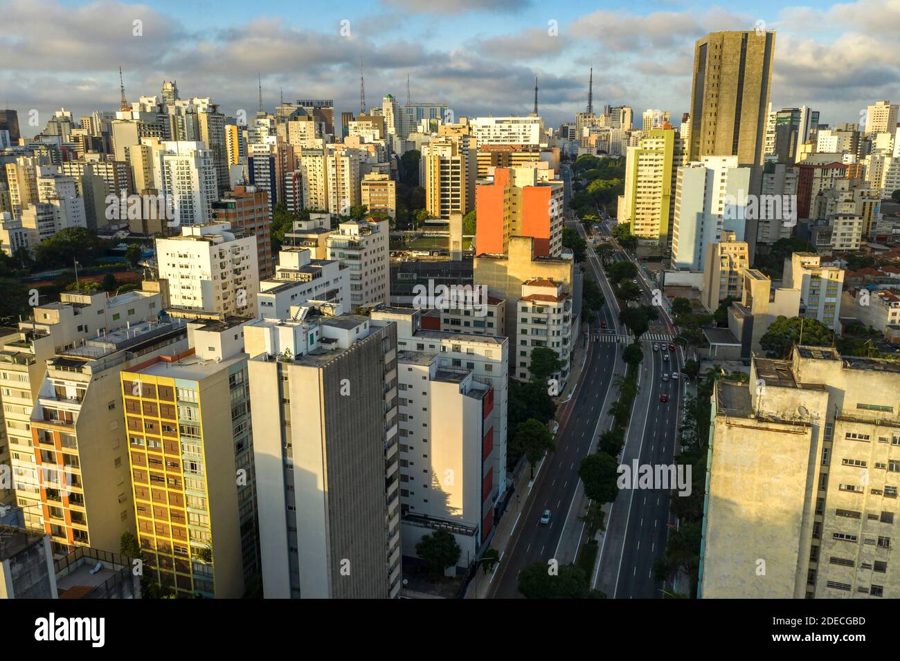 Città di San Paolo, Consolação Street, Brasile. Foto Stock