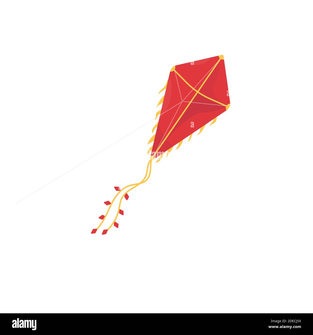 Illustrazione del kite volante Illustrazione Vettoriale