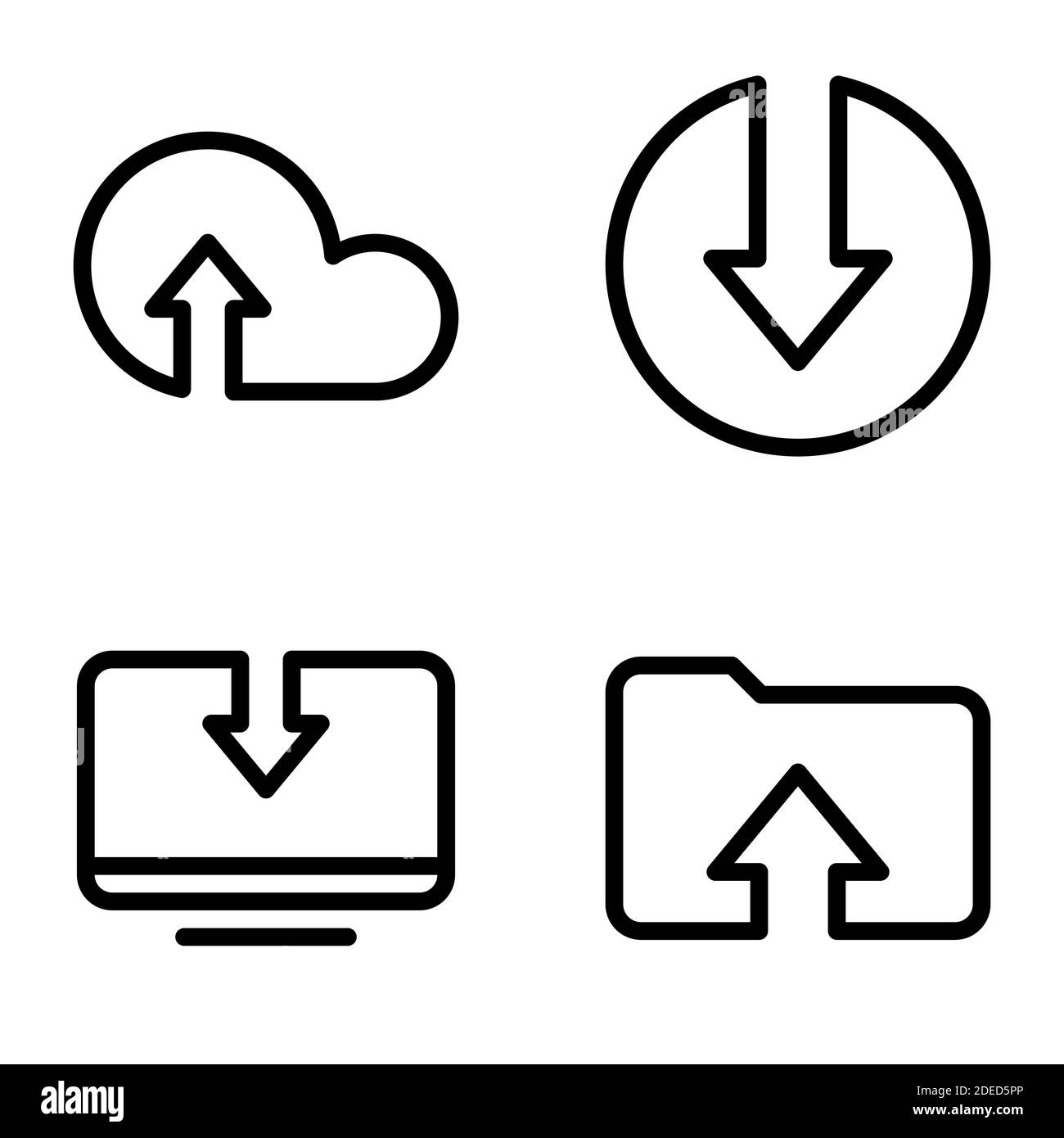 Set di icone nere isolate su sfondo bianco, sul tema Scarica file Illustrazione Vettoriale