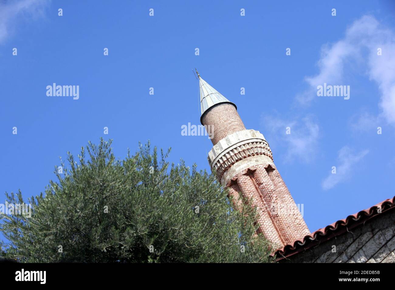 Minareto Yivli ad Antalya, Turchia Foto Stock