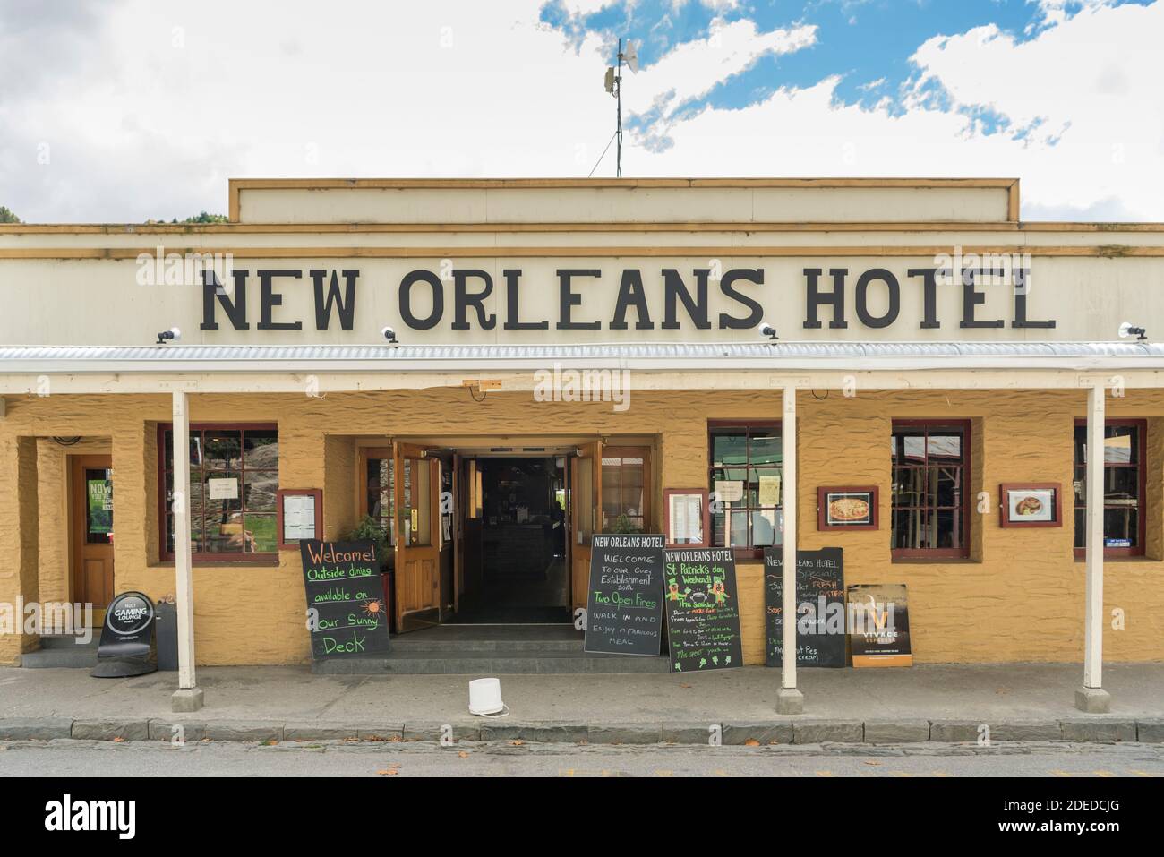Il New Orleans Hotel Arrowtown Nuova Zelanda Foto Stock