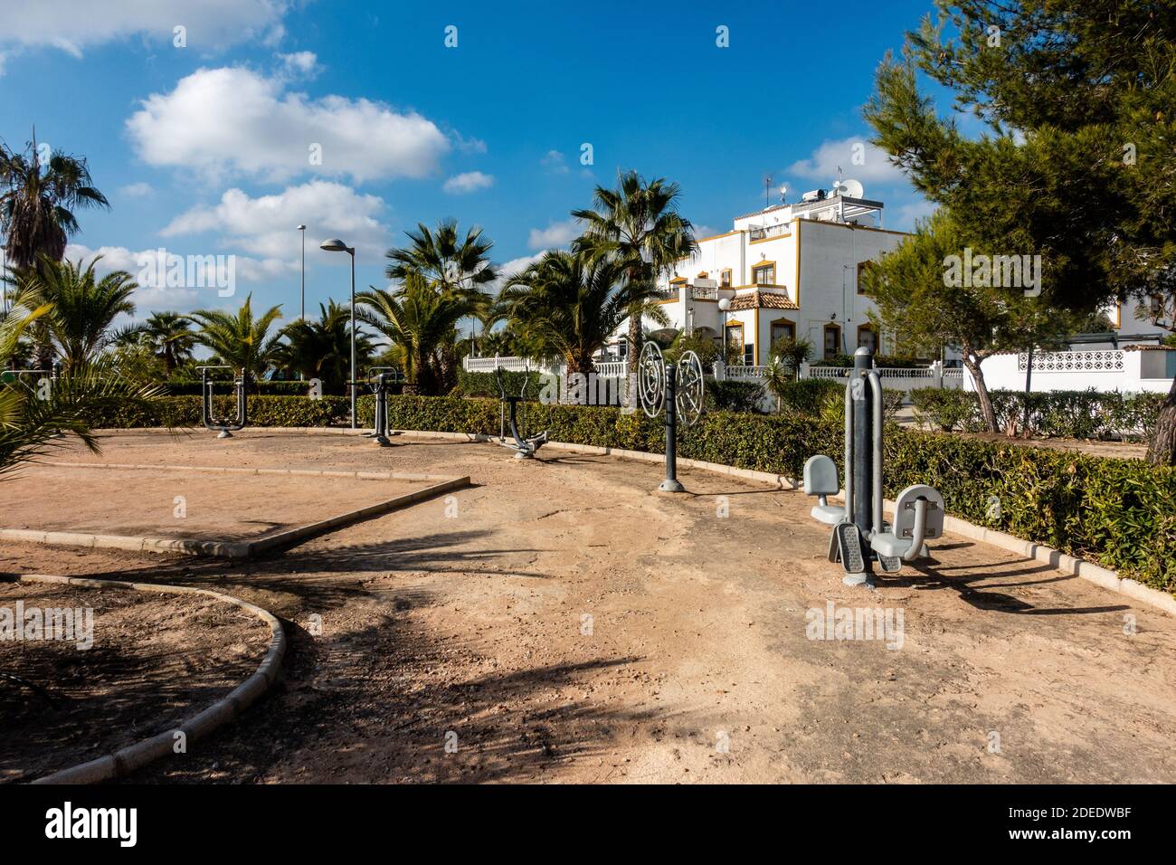 attrezzature sportive all'aperto Foto Stock