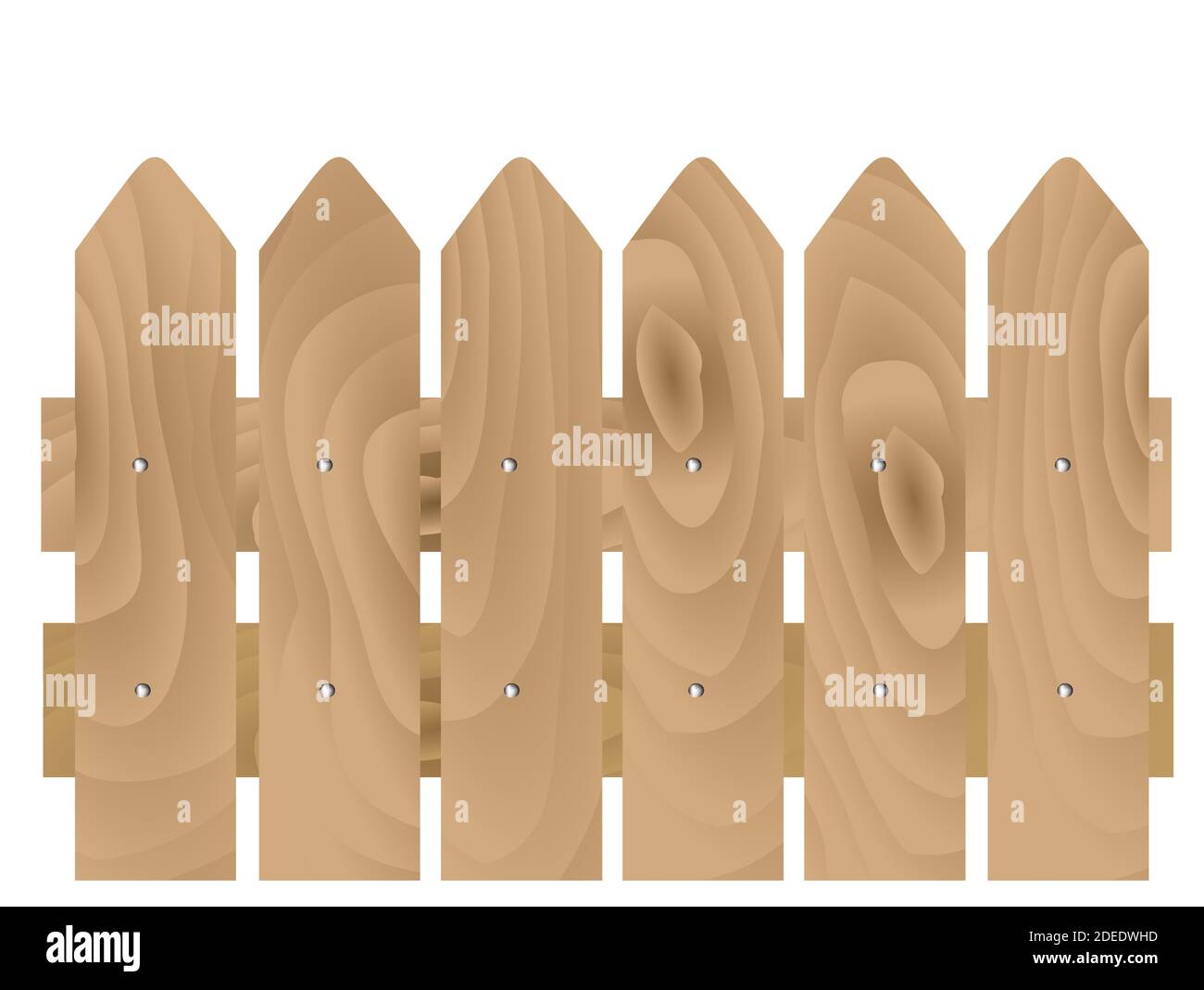 Tavole di legno recinto. Illustrazione vettoriale Illustrazione Vettoriale